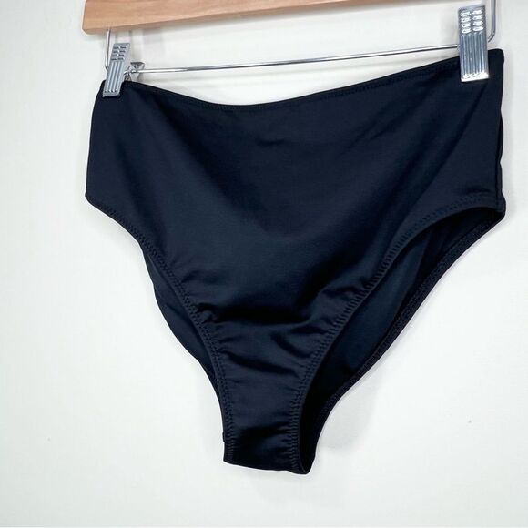 NWT Pink Active Victoria’s Secret Black High Waist Mini Bikini Bottom Large - Picture 3 of 9